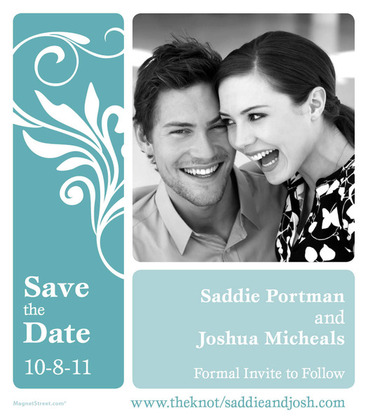 Save the Dates magnet card