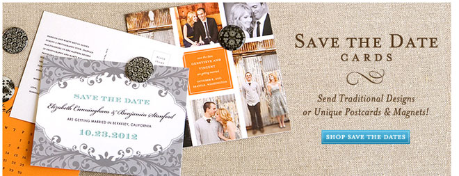 While they offer Save the Dates they also have wedding invitations 